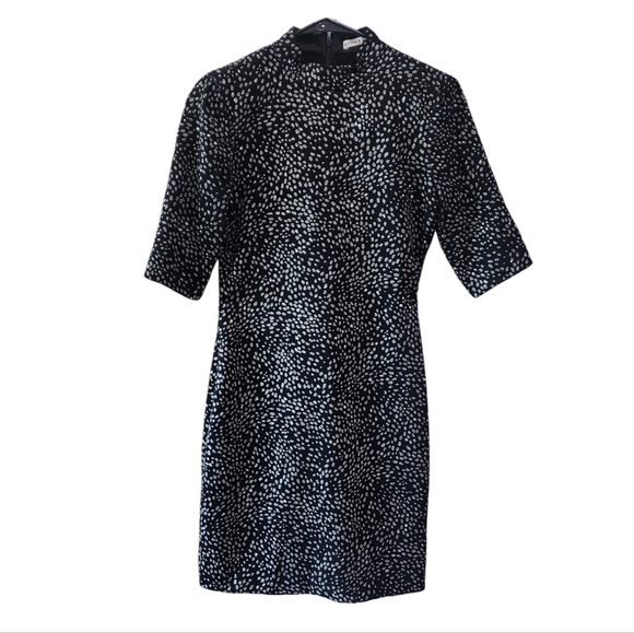 ALICE + OLIVIA Black Silver Cocktail Dress
